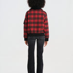 VENSORA bomber scozzese collo pelo BWVENSORF6 RED bombers original 