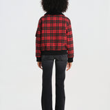 VENSORA bomber scozzese collo pelo BWVENSORF6 RED bombers original 