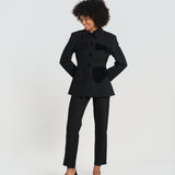 TAMARA giacca con tasche velluto 26F4JAC41 BLACK destree 