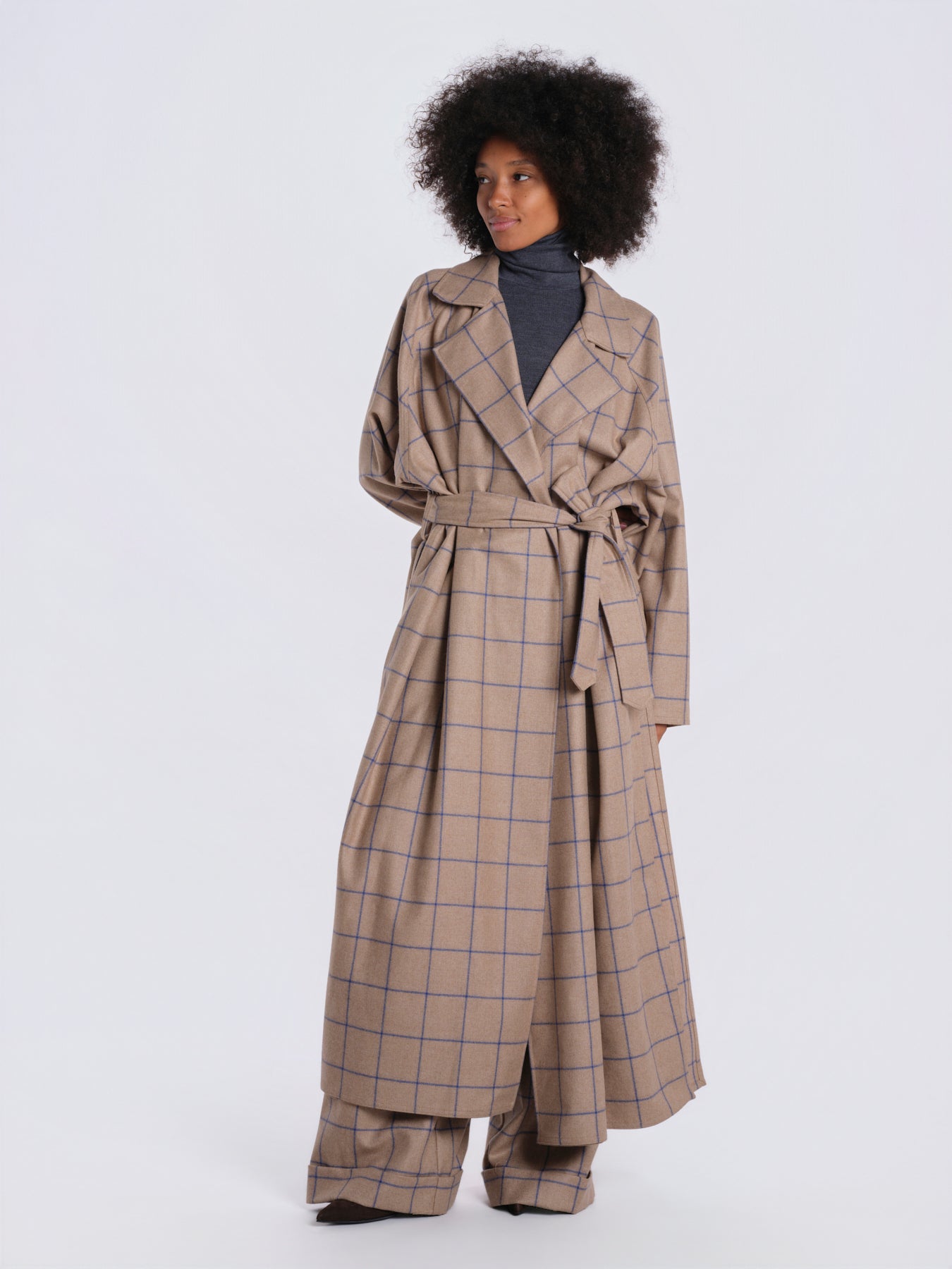 Cappotto quadri V32150B 50B32 dusan 