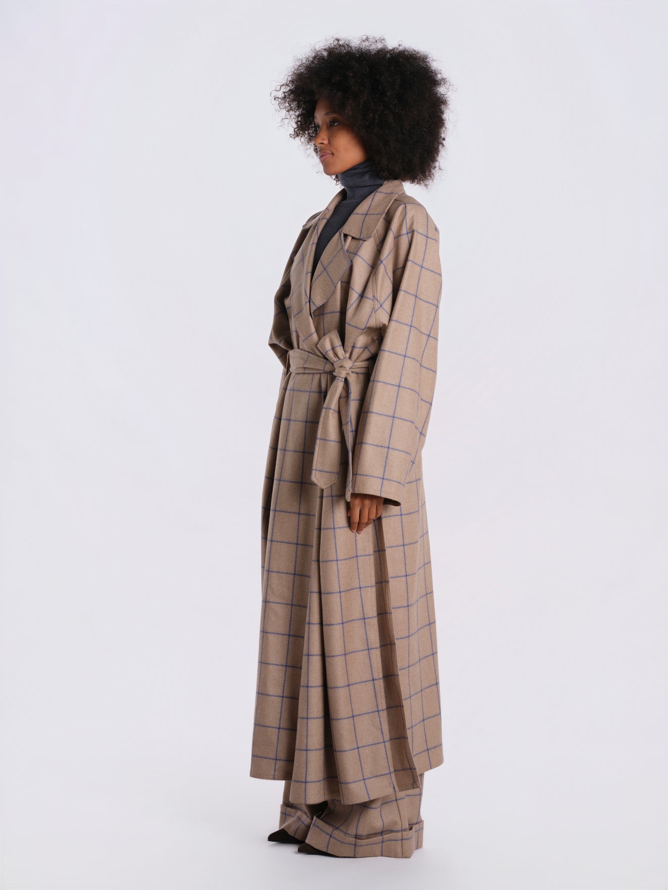 Cappotto quadri V32150B 50B32 dusan 