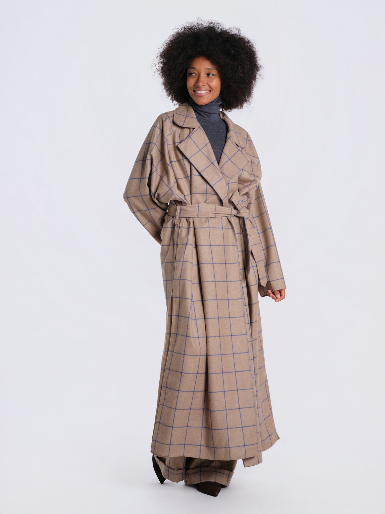 Cappotto quadri V32150B 50B32 dusan 