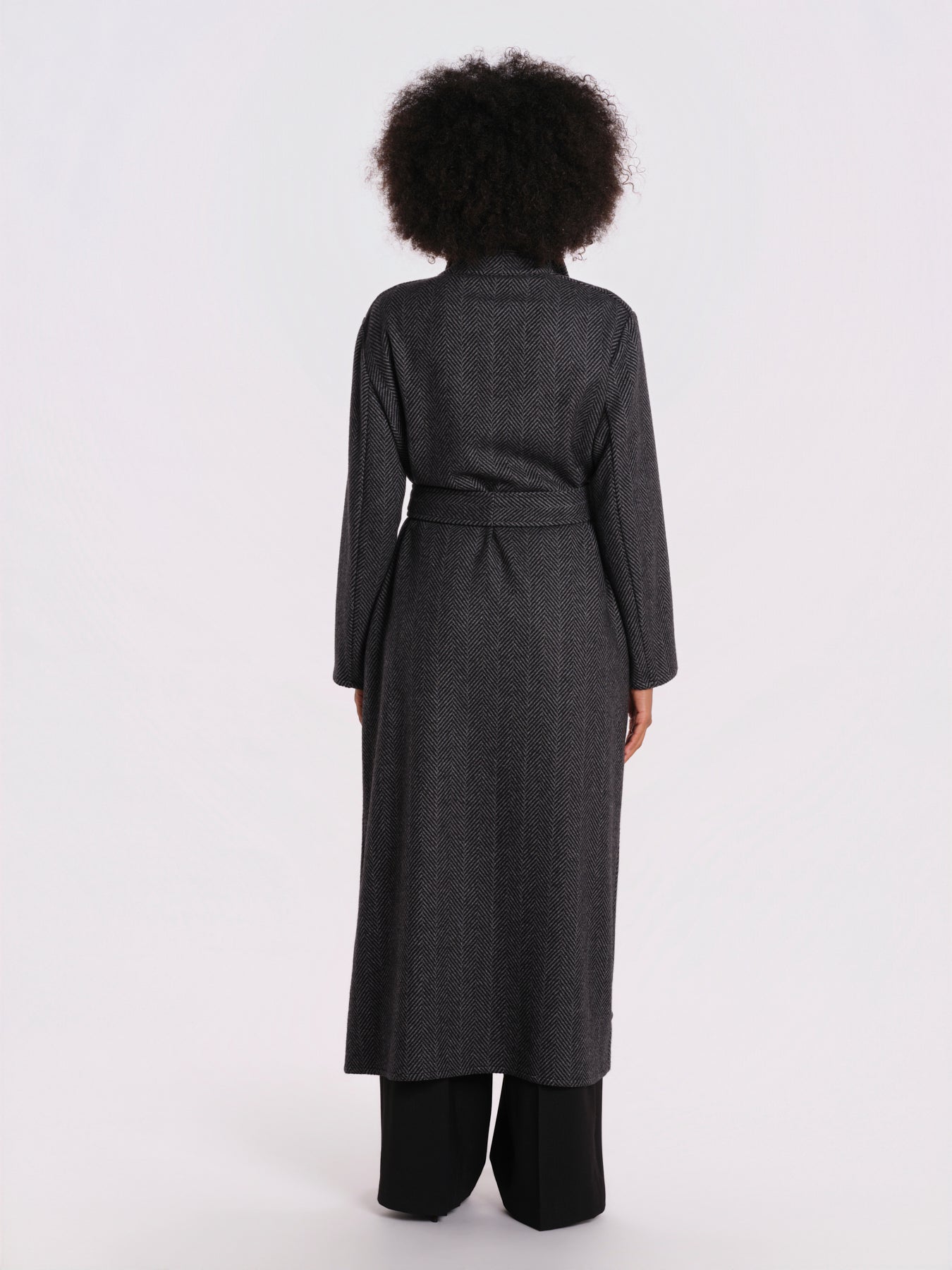 cappotto lungo spigato V5955 5559 dusan 