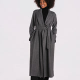 cappotto lungo spigato V5955 BWS dusan 