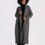 cappotto lungo spigato V5955 BWS dusan 