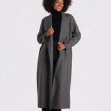 cappotto lungo spigato V5955 BWS dusan 