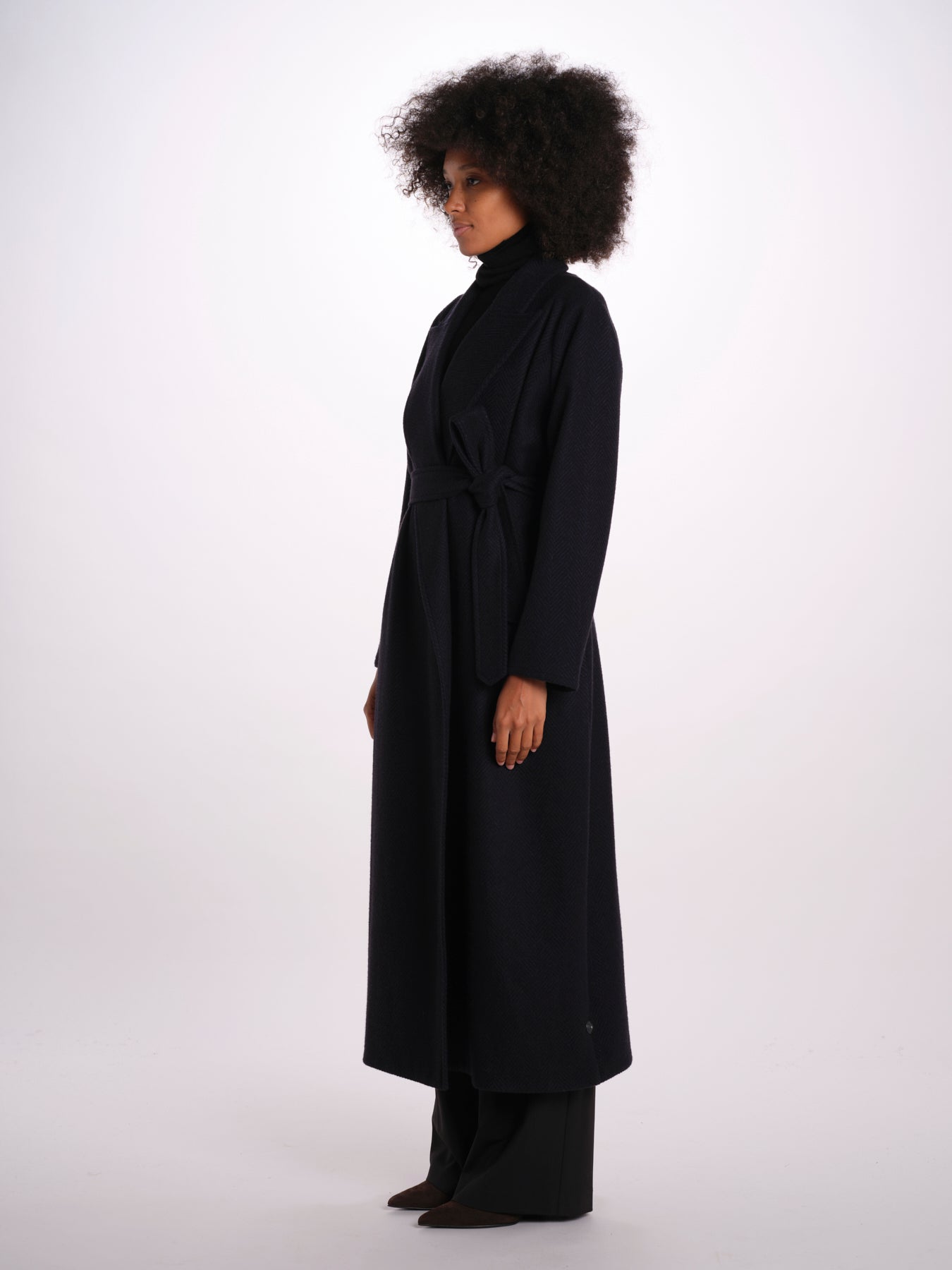 cappotto lungo spigato V5955 MIMI dusan 