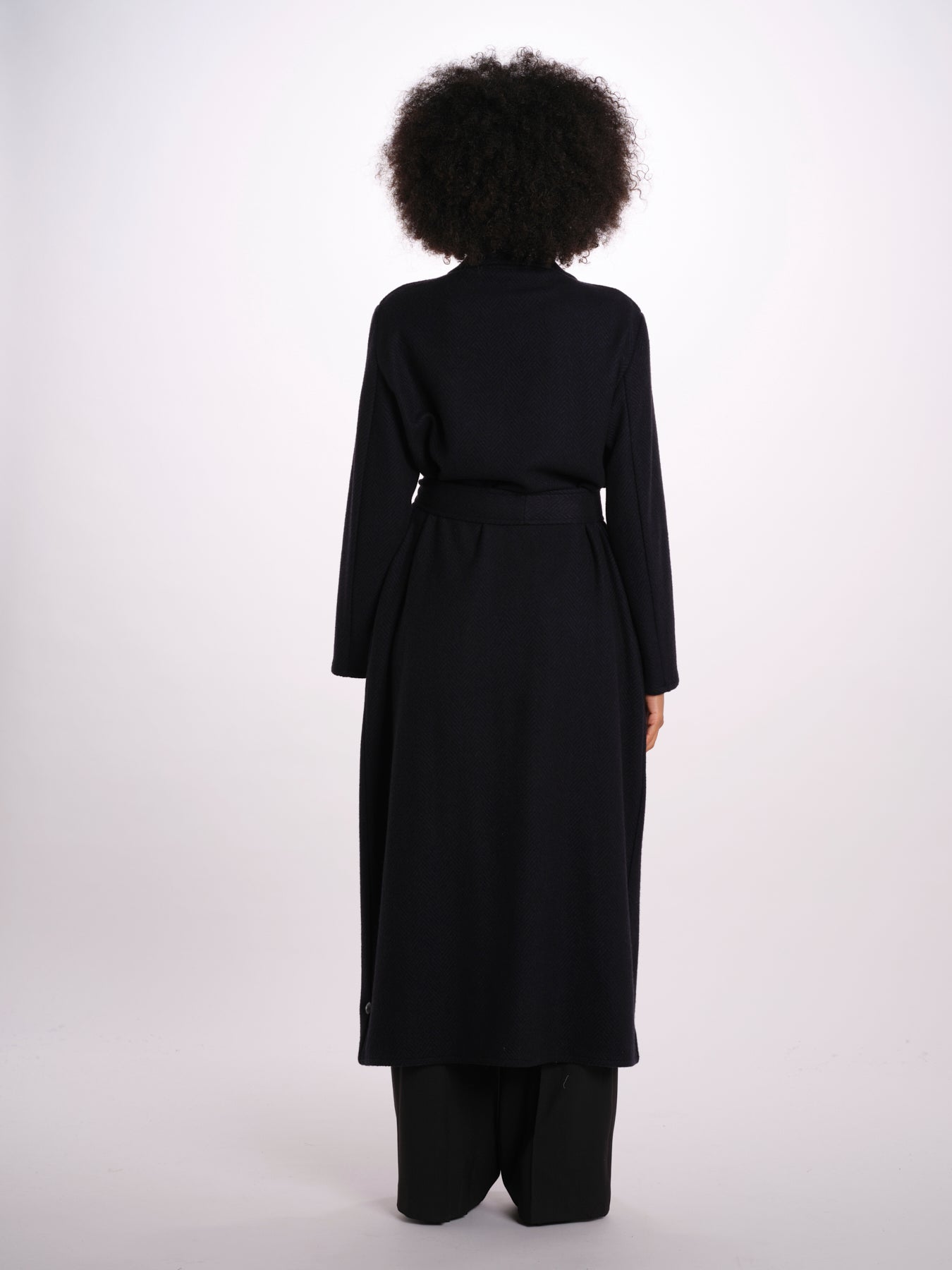cappotto lungo spigato V5955 MIMI dusan 