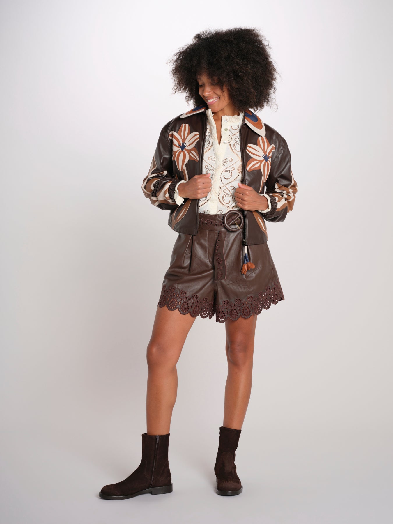 HEARTS shorts pelle 356953 L0009 farm rio 