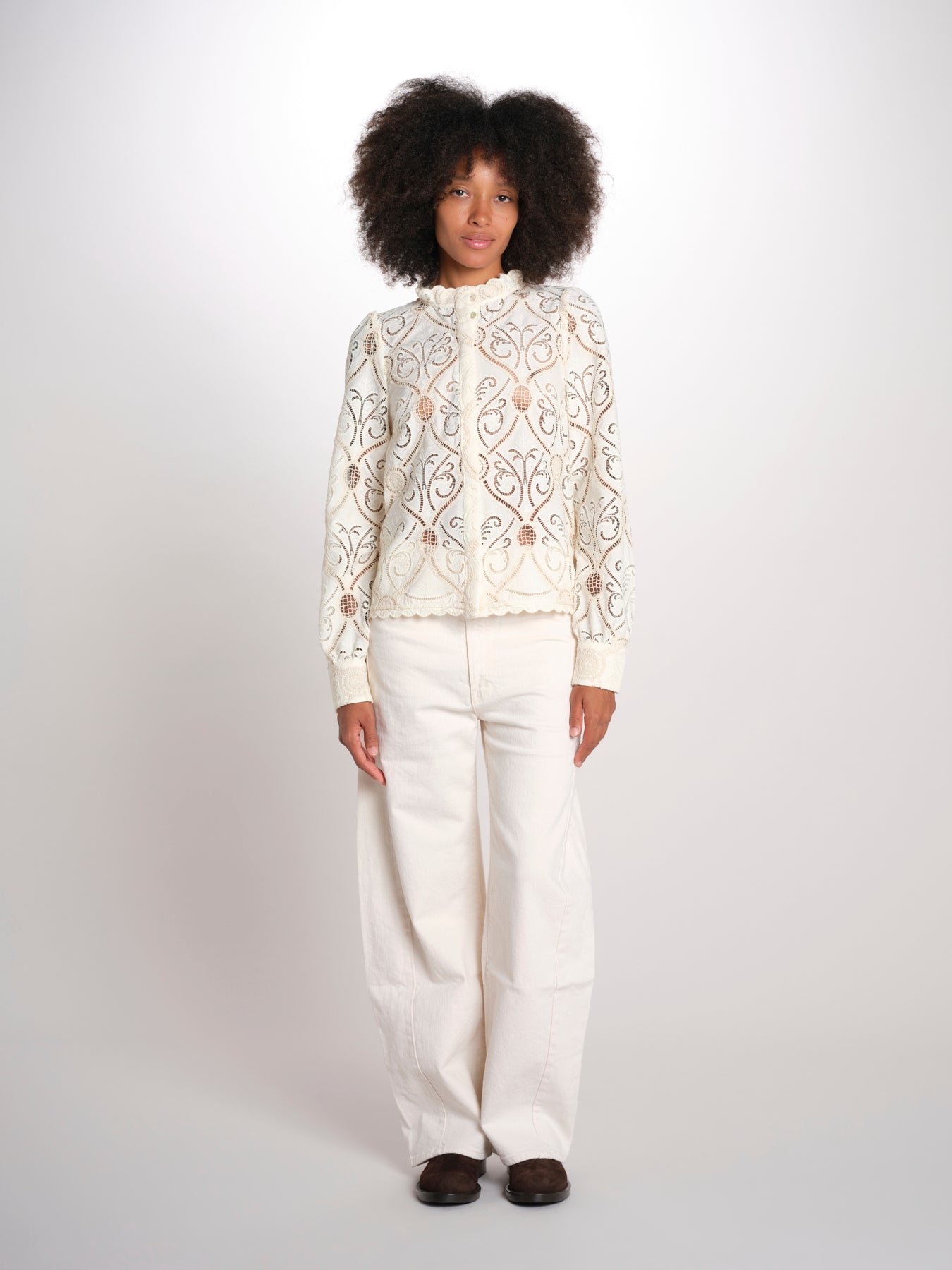 OFF WHITE GRAPHIC camicia sangallo 360993 L0025 farm rio 