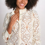 OFF WHITE GRAPHIC camicia sangallo 360993 L0025 farm rio 
