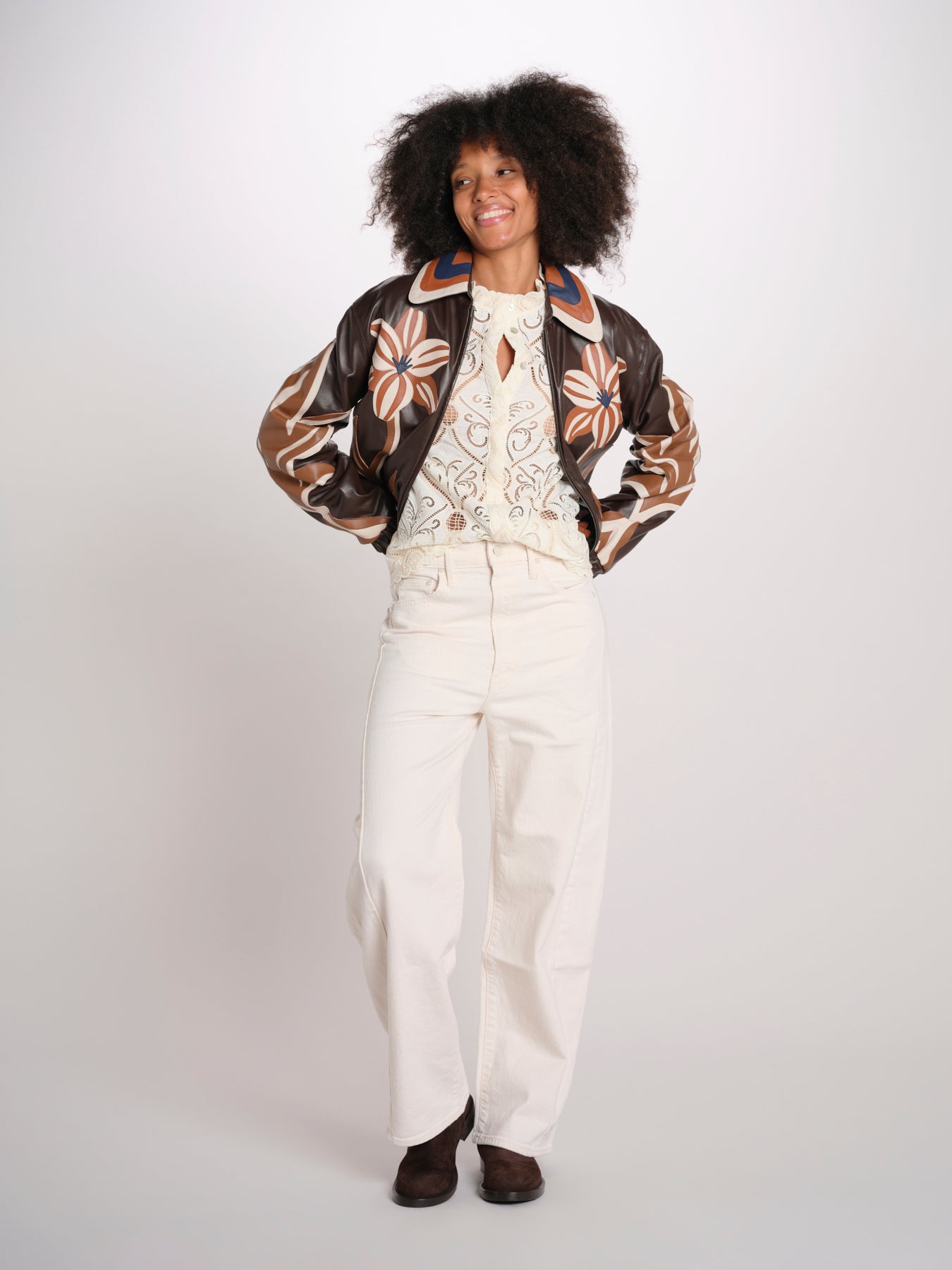 OFF WHITE GRAPHIC camicia sangallo 360993 L0025 farm rio 
