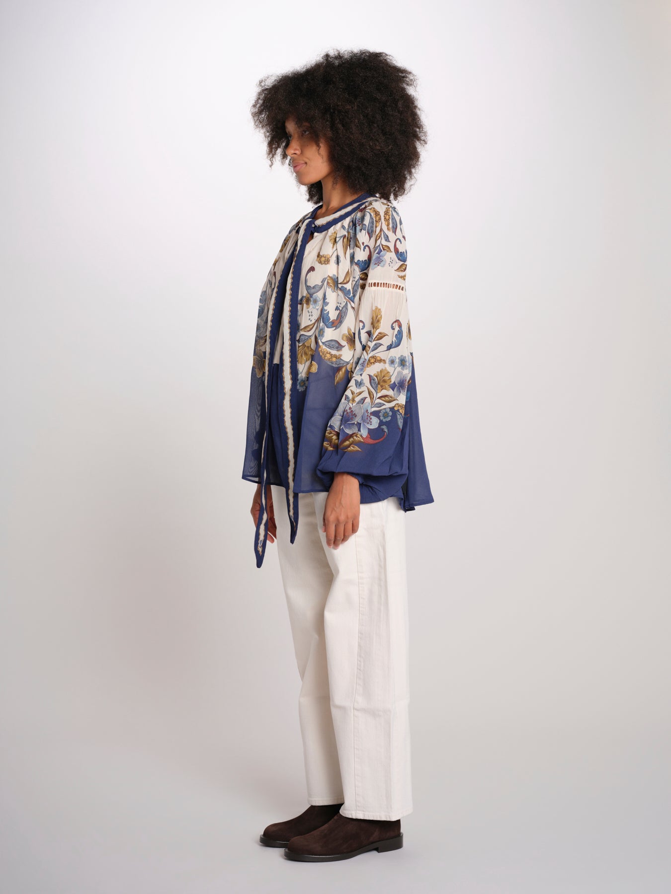 GOLDEN NATURE camicia maniche lunghe stampa fiori 366772 26051 farm rio 