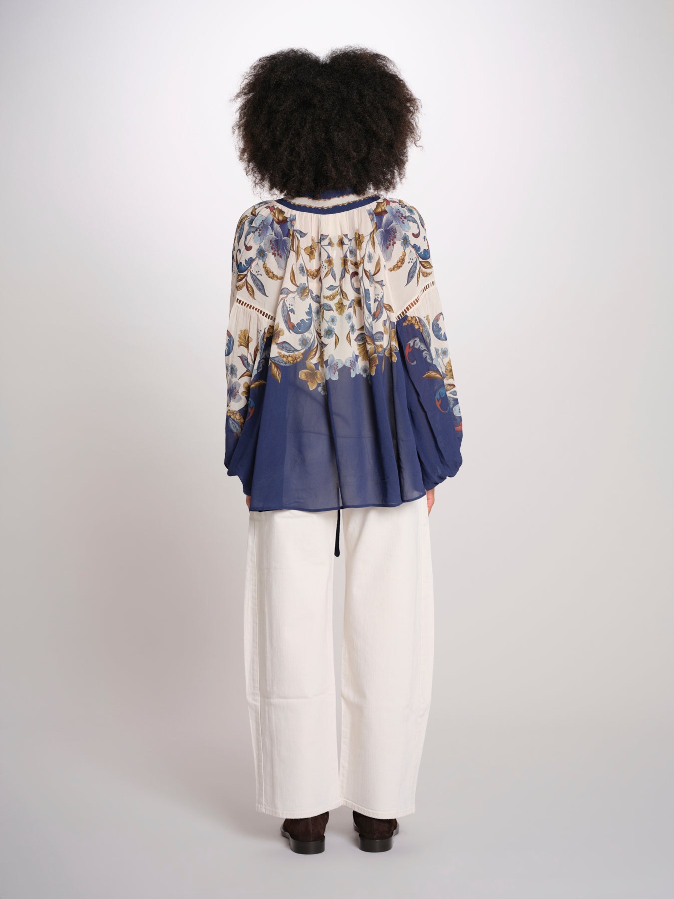 GOLDEN NATURE camicia maniche lunghe stampa fiori 366772 26051 farm rio 