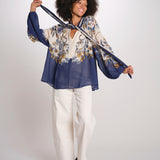 GOLDEN NATURE camicia maniche lunghe stampa fiori 366772 26051 farm rio 