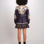 GOLDEN NATURE NAVY miniabito stampa fiori 368912 26051 farm rio 