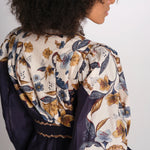 GOLDEN NATURE NAVY miniabito stampa fiori 368912 26051 farm rio 