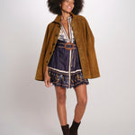 GOLDEN NATURE NAVY miniabito stampa fiori 368912 26051 farm rio 