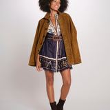 GOLDEN NATURE NAVY miniabito stampa fiori 368912 26051 farm rio 
