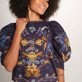 GOLDEN NATURE BLOUSE camicia stampa maniche sbuffo 368930 26051 farm rio 