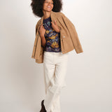 GOLDEN NATURE BLOUSE camicia stampa maniche sbuffo 368930 26051 farm rio 