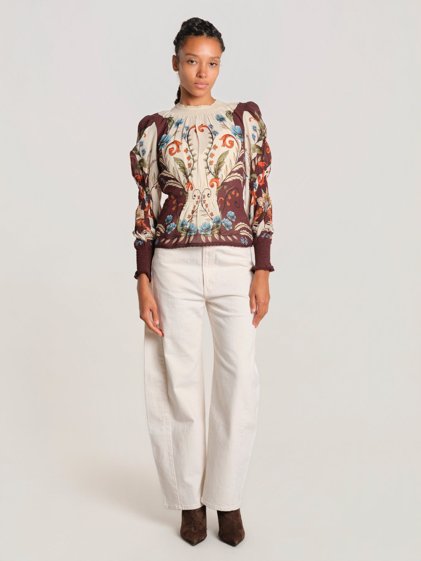 MILLENA WINTER camicia stampa fiori 368965 26066 farm rio 