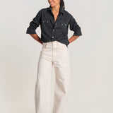 TOLEDO camicia denim colorata WTOLEDO-001ST BLACK BLK fortela 