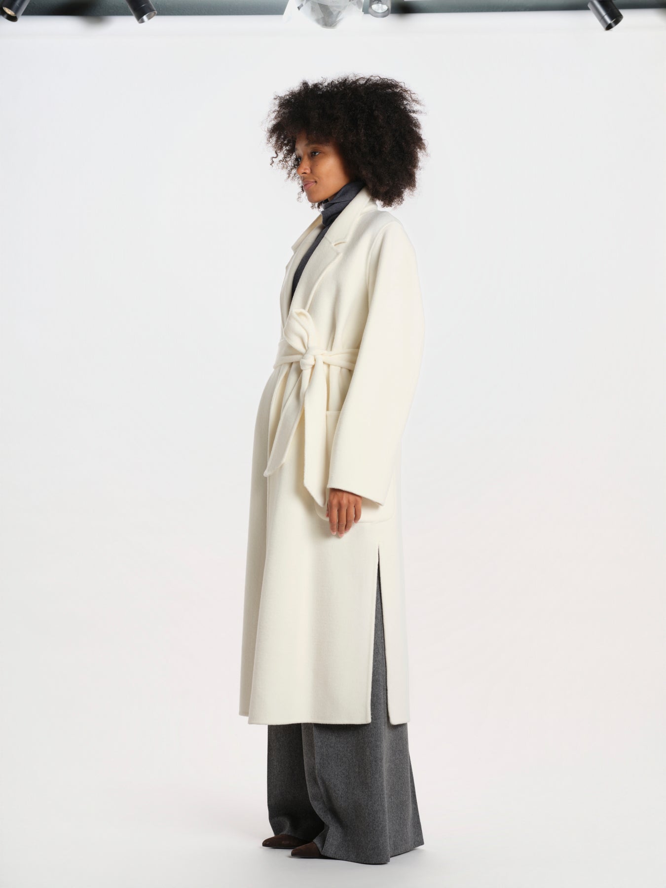 CELIA cappotto double wool CELIA BELTED WH015 ivy & oak 