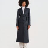 CRYSTAL cappotto monopetto con cintura IOCRYSTAL COAT BL862 ivy & oak 