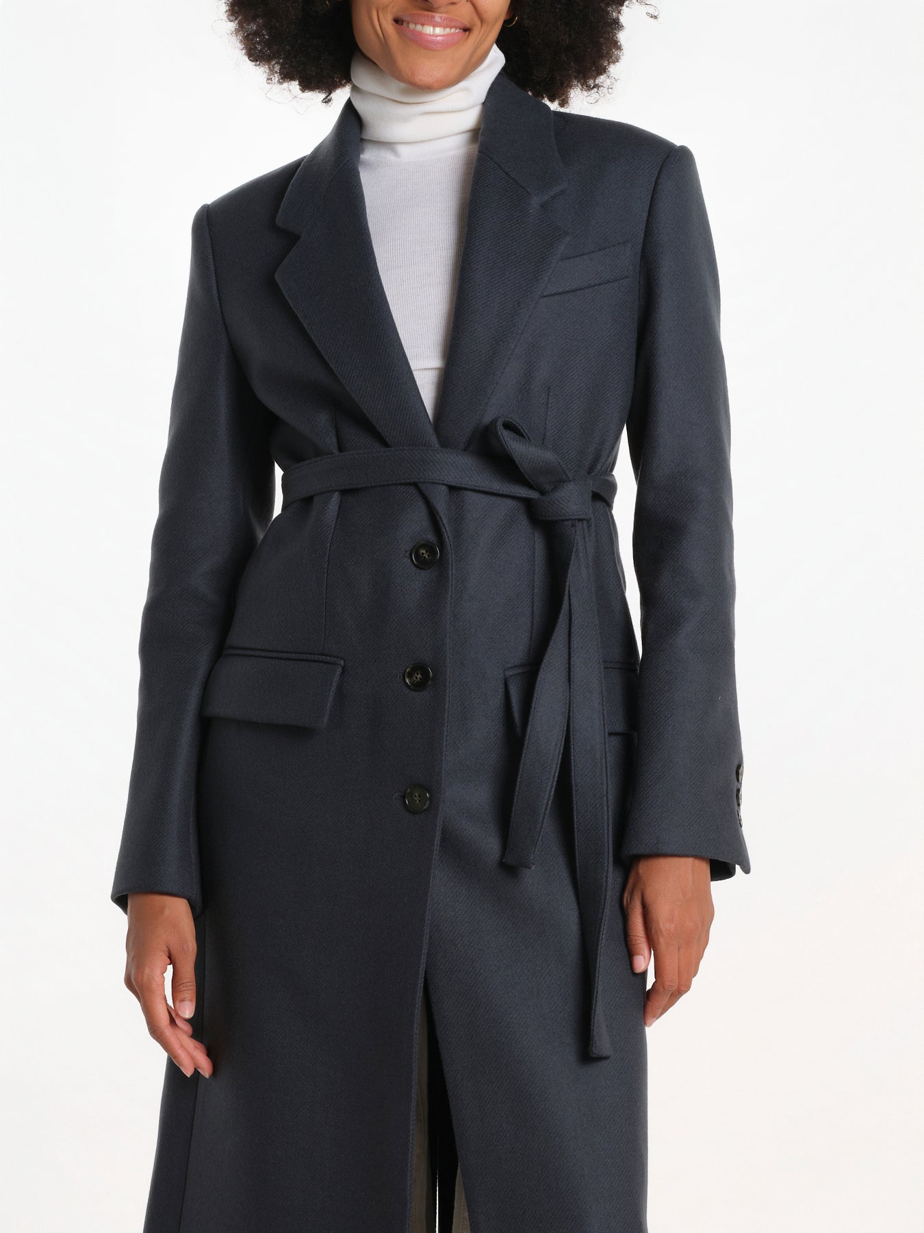 CRYSTAL cappotto monopetto con cintura IOCRYSTAL COAT BL862 ivy & oak 