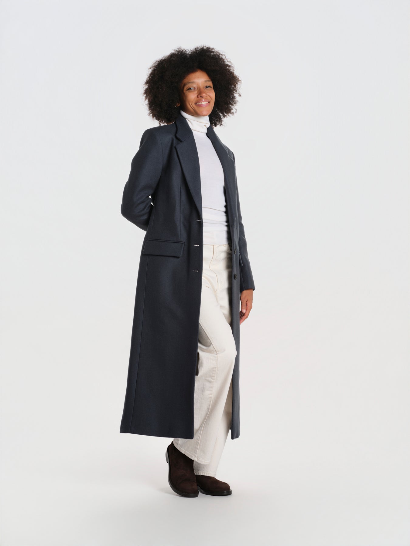 CRYSTAL cappotto monopetto con cintura IOCRYSTAL COAT BL862 ivy & oak 
