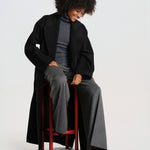 CYBELE cappotto 2 bottoni con cintura manica kimono IOCYBELE COAT BK999 ivy & oak 