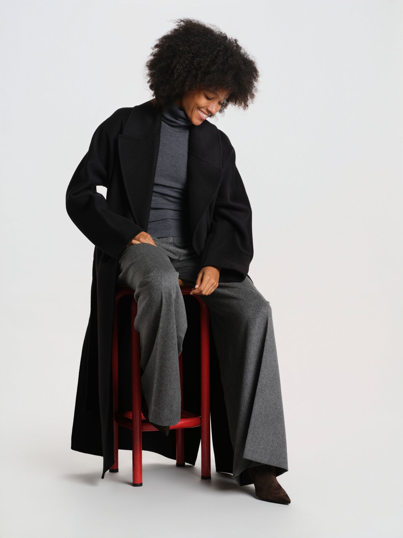 CYBELE cappotto 2 bottoni con cintura manica kimono IOCYBELE COAT BK999 ivy & oak 