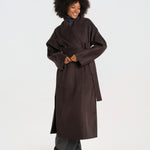 CYBELE cappotto 2 bottoni con cintura manica kimono IOCYBELE COAT SEAL GREY ivy & oak 