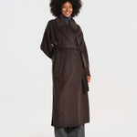 CYBELE cappotto 2 bottoni con cintura manica kimono IOCYBELE COAT SEAL GREY ivy & oak 