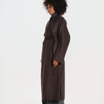 CYBELE cappotto 2 bottoni con cintura manica kimono IOCYBELE COAT SEAL GREY ivy & oak 