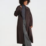 CYBELE cappotto 2 bottoni con cintura manica kimono IOCYBELE COAT SEAL GREY ivy & oak 