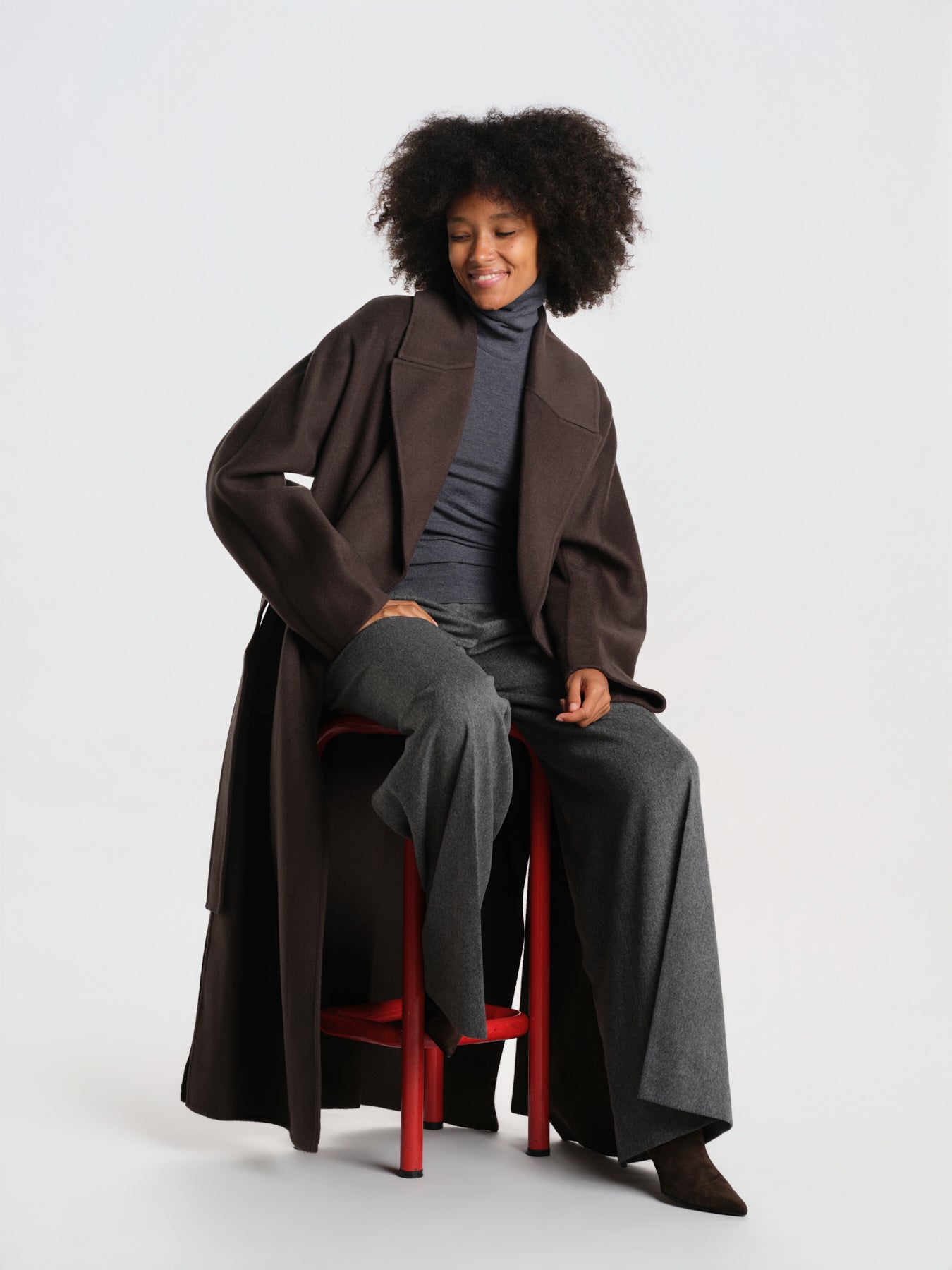 CYBELE cappotto 2 bottoni con cintura manica kimono IOCYBELE COAT SEAL GREY ivy & oak 