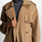 JUNE giacca trench double JUNE JACKET BE390 ivy & oak 