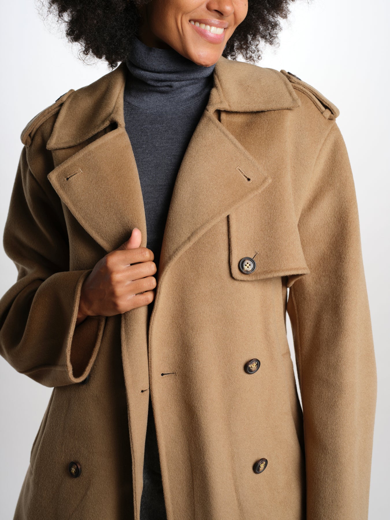 JUNE giacca trench double JUNE JACKET BE390 ivy & oak 