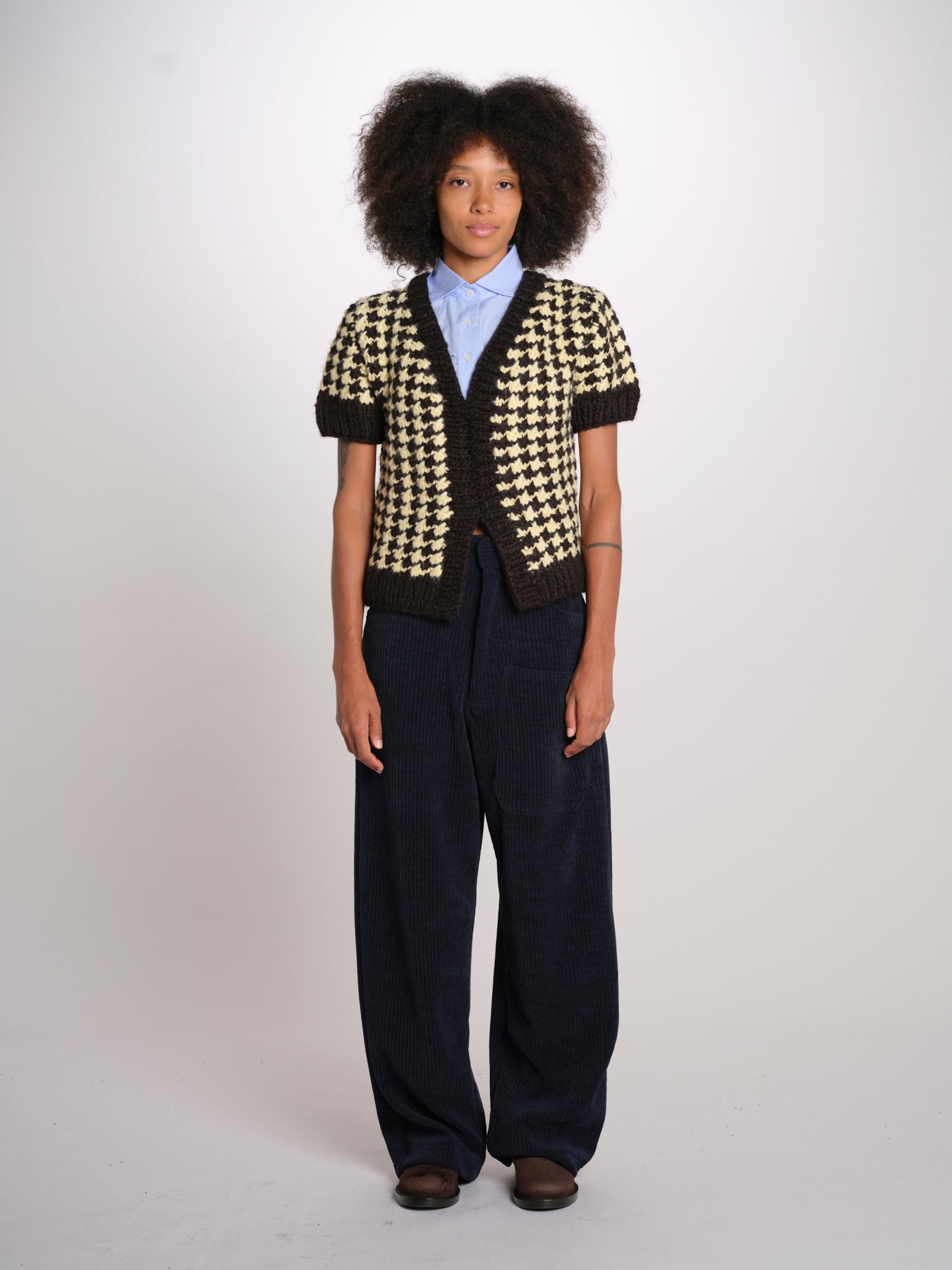 MATI maglia pied de poule con colletto 26AA7JDK08A P99 jejia 