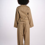 VIV camicia scollata con nodo 26AA7JED04 BEIGE jejia 