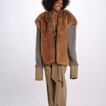 VIV camicia scollata con nodo 26AA7JED04 BEIGE jejia 