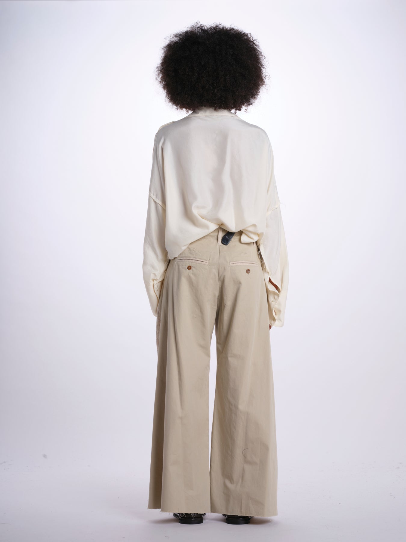 ANTOINE pantalone gessato doppio tessuto 26AA7JED16A CREAM jejia 