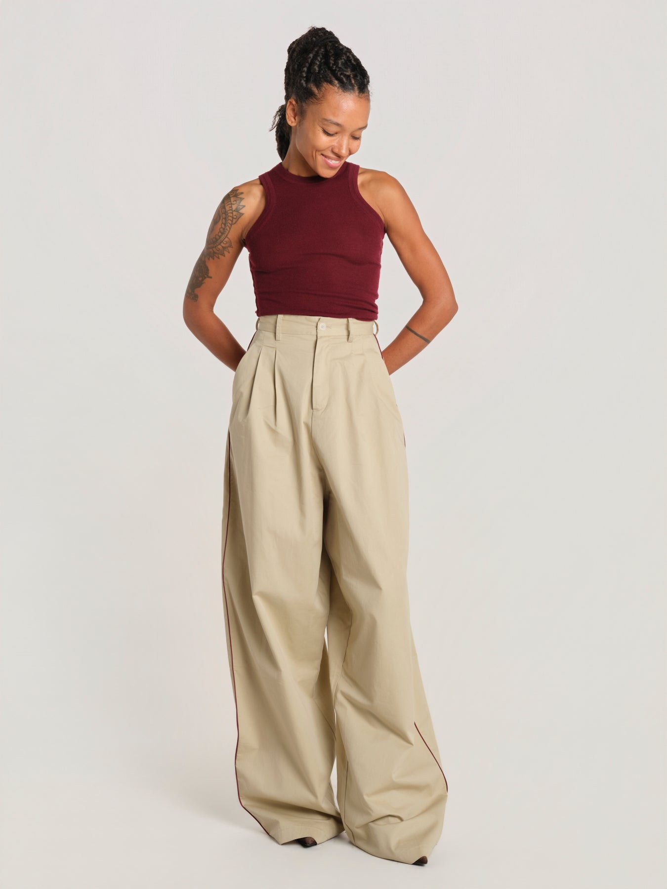 ELSA pantalone cotone con pinces 26AA7JED18C 805 jejia 