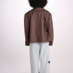 ALBA giacca super galles 26AA7JED20B BROWN jejia 