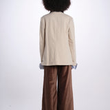 HARRY giacca gessata 4 tasche 26AA7JED21B BEIGE jejia 