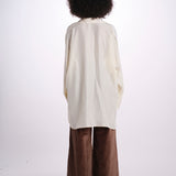 ORLANDO camicia seta over 26AA7JED29B VANILLA jejia 