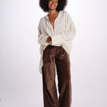 ORLANDO camicia seta over 26AA7JED29B VANILLA jejia 