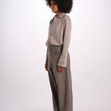 GIGI pantalone quadretti 26AA7JED36B BEIGE jejia 